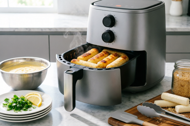 How to Make Crispy Air Fryer Mozzarella Sticks