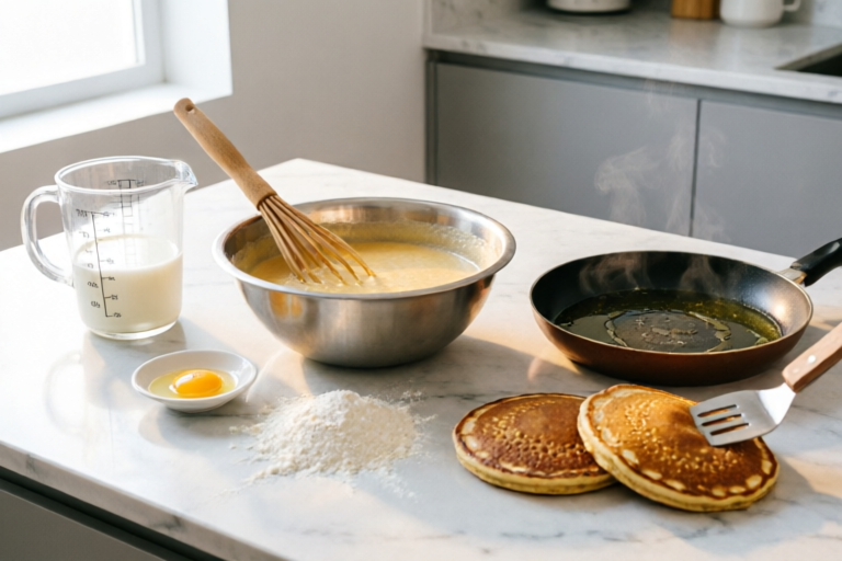 How to Make Fluffy Pancakes in 5 Minutes
