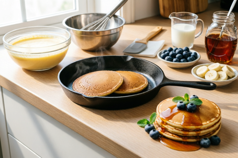 {How to Make Perfect Fluffy Pancakes Every Single Time}