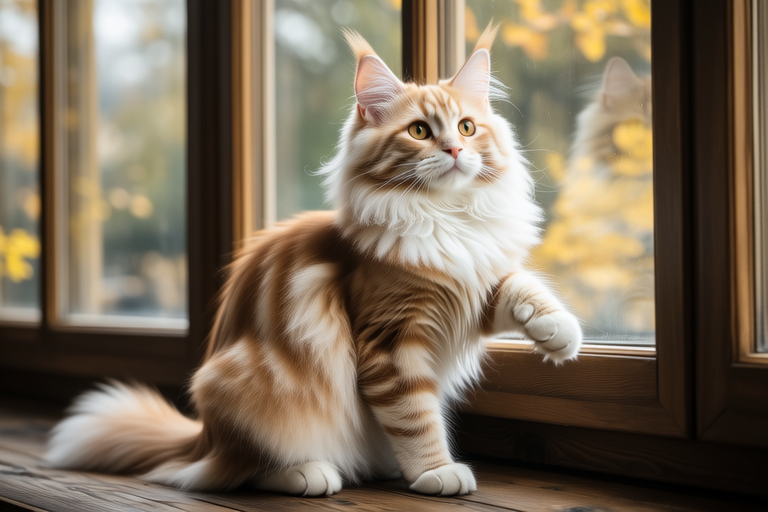 Adorable Meows and Fluffy Tails: A Day in the Life of a Maine Coon